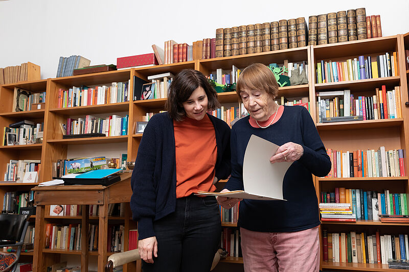Renate Welsh mit Hanna Prandstätter (c) Jana Madzigon
